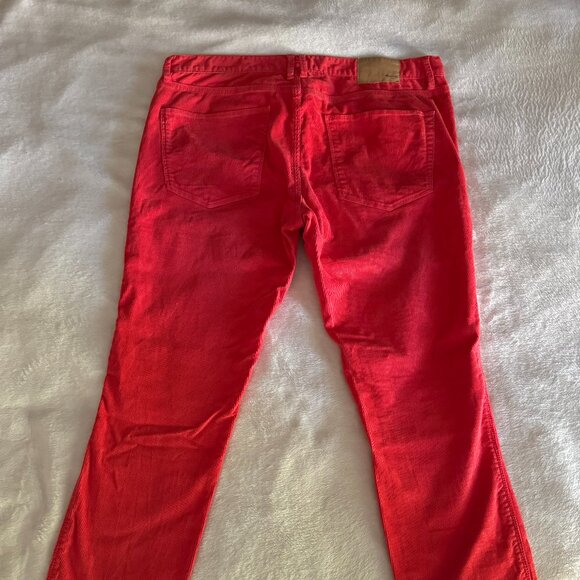 Madewell Coral Corduroy Skinny Pants - Picture 2 of 4